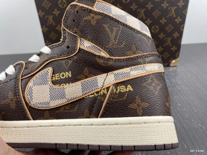 1st Kicks Shoes Jordan OFF-WHITE Air 1 x LV 0710